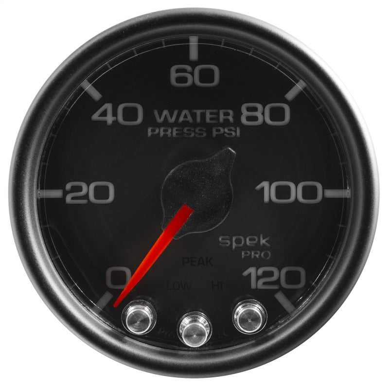 Autometer Spek-Pro Gauge Water Press 2 1/16in 120psi Stepper Motor W/Peak & Warn Blk/Blk-thumbmail-3
