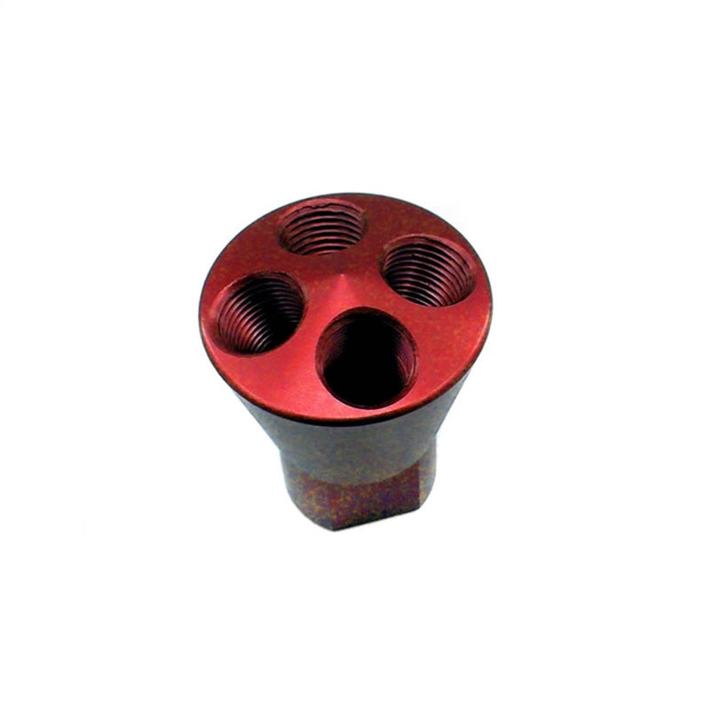 Nitrous Express 4 Port Showerhead Distribution Block - Red-thumbmail-3