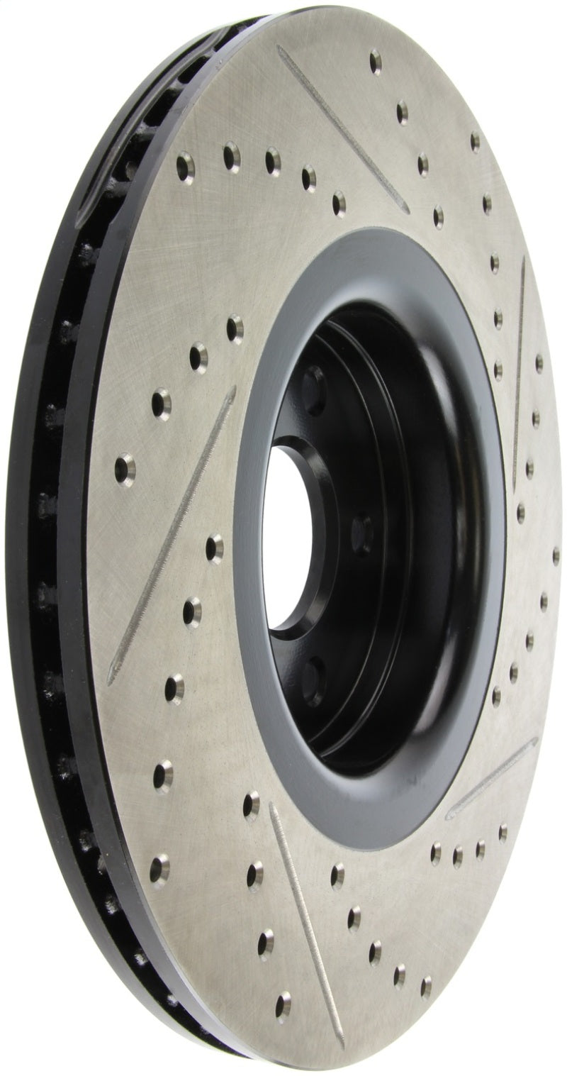 StopTech 14+ Ford Focus ST w/ 335mm Brakes Front Right Slotted & Drilled Rotor-thumbmail-6