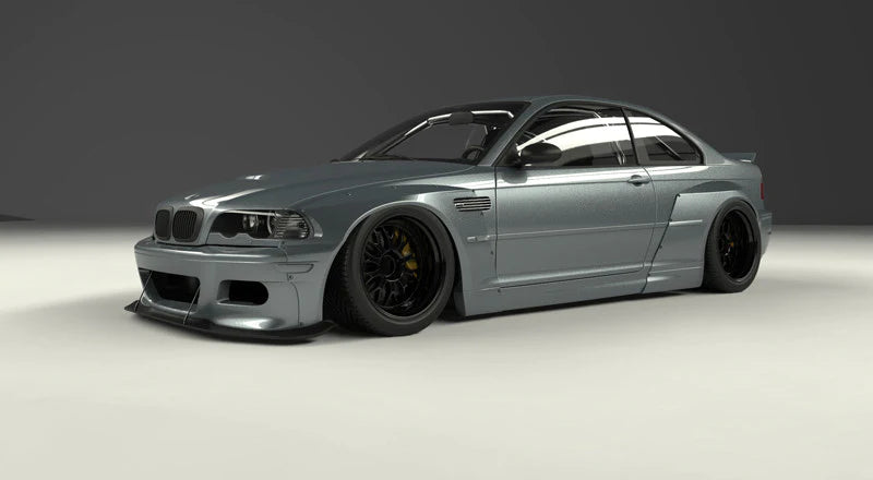GReddy 99-06 BMW E46 Coupe Pandem Wide Body Front Fenders (SPECIAL ORDER)