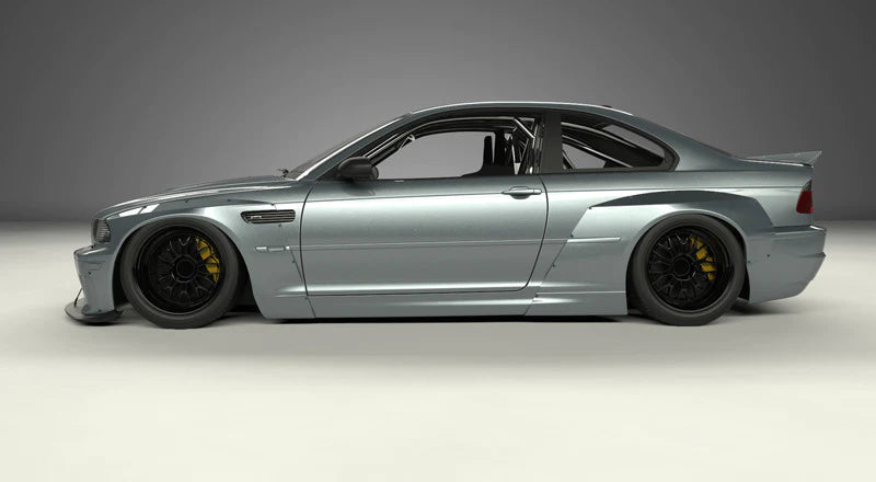 GReddy 99-06 BMW E46 Coupe Pandem Wide Body Rear Fenders (SPECIAL ORDER)-thumbmail-2