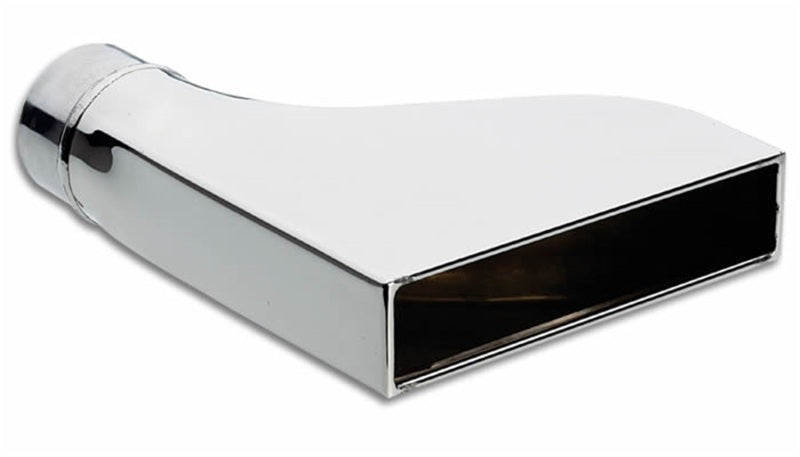 Vibrant 7.75in x 1.875in Rectangular SS Exhaust Tip (Camaro Style) - with 2.5in Inlet-thumbmail-2