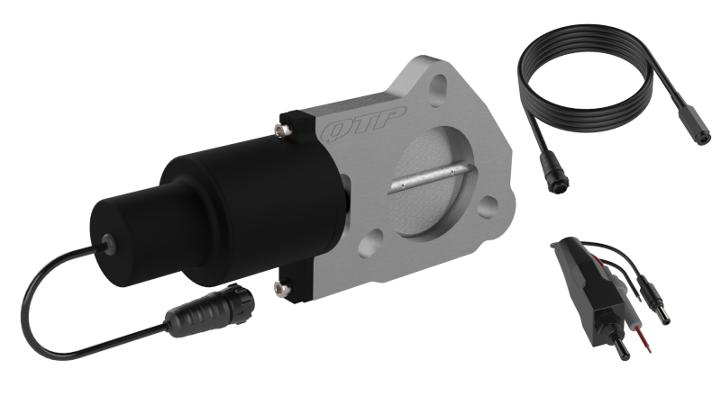 QTP 2.25in Bolt-On QTEC Electric Cutout Valve - Single-thumbmail-4
