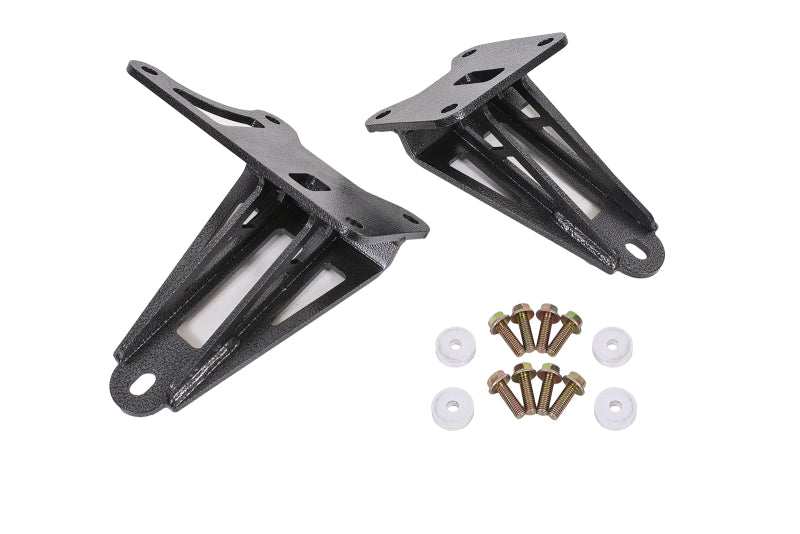 BMR 11-17 S197 Mustang Motor Mount Brackets - Black Hammertone-thumbmail-2