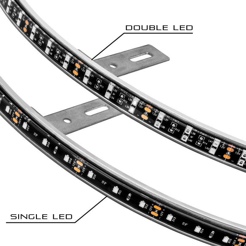 Oracle LED Illuminated Wheel Rings - Double LED - White-thumbmail-49