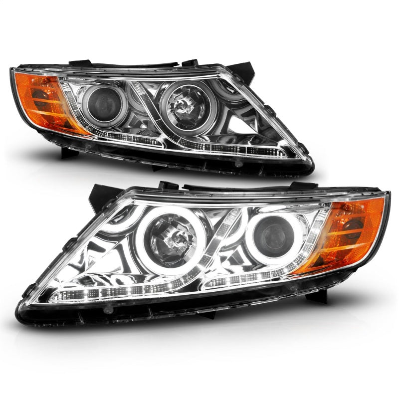 ANZO 2011-2013 Kia Optima Projector Headlights w/ Halo Chrome (CCFL)-thumbmail-13