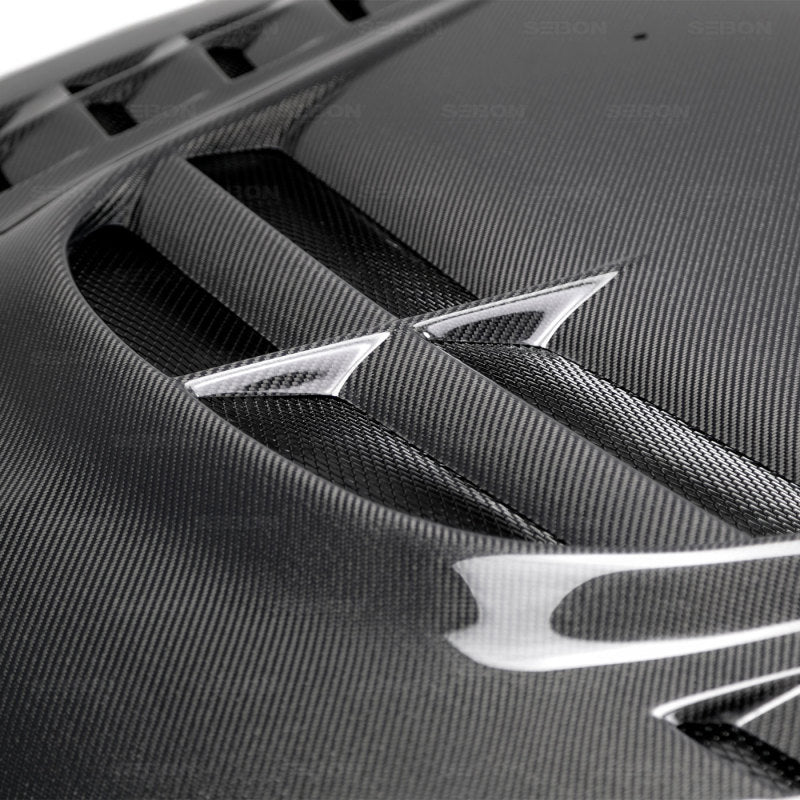Seibon 03-07 Mitsubishi Evo 8 & 9 CW II Carbon Fiber Hood-thumbmail-7