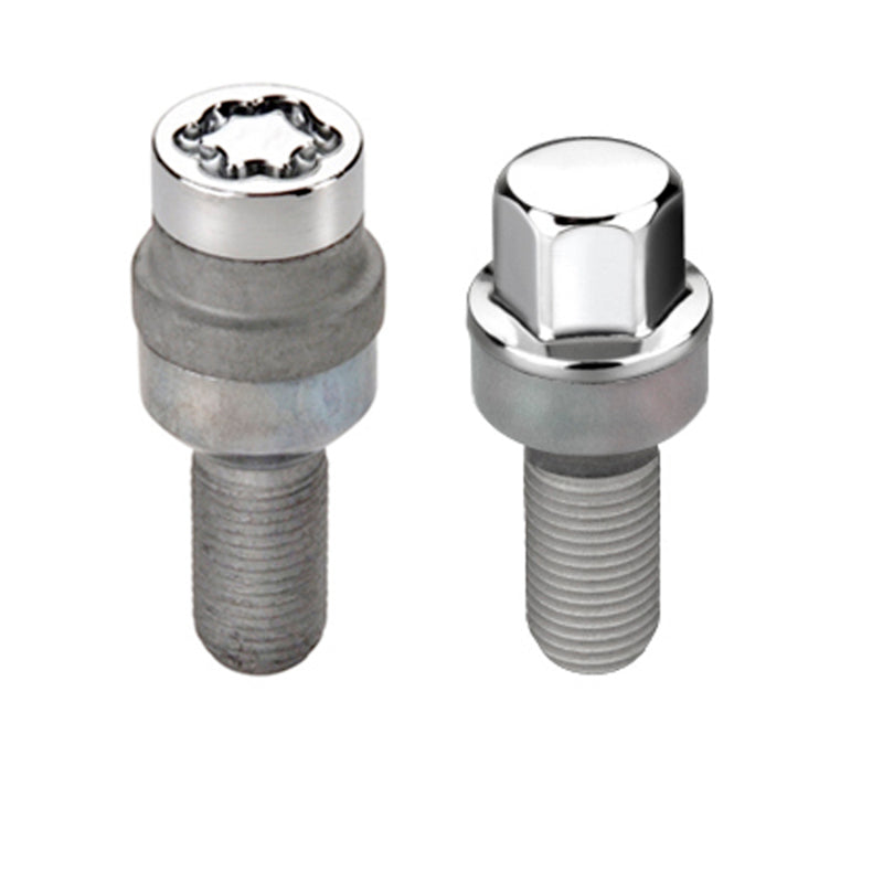 McGard 5 Lug Hex Install Kit w/Locks (Radius Seat Bolt) M14X1.5 / 17mm Hex / 28.1mm Shank L - Chrome-thumbmail-3