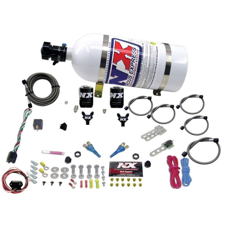 Nitrous Express 03-18 Nissan 350Z/370Z Dual Nozzle (35-150HP) w/10lb Bottle-thumbmail-2