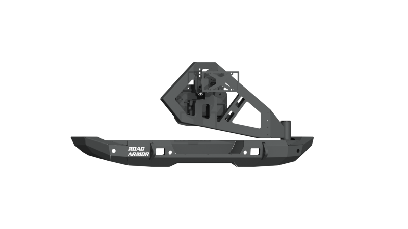Road Armor 18-20 Jeep Wrangler JL Stealth Rear Bumper Full Width w/Tire Carrier Assembly - Tex Blk-thumbmail-1