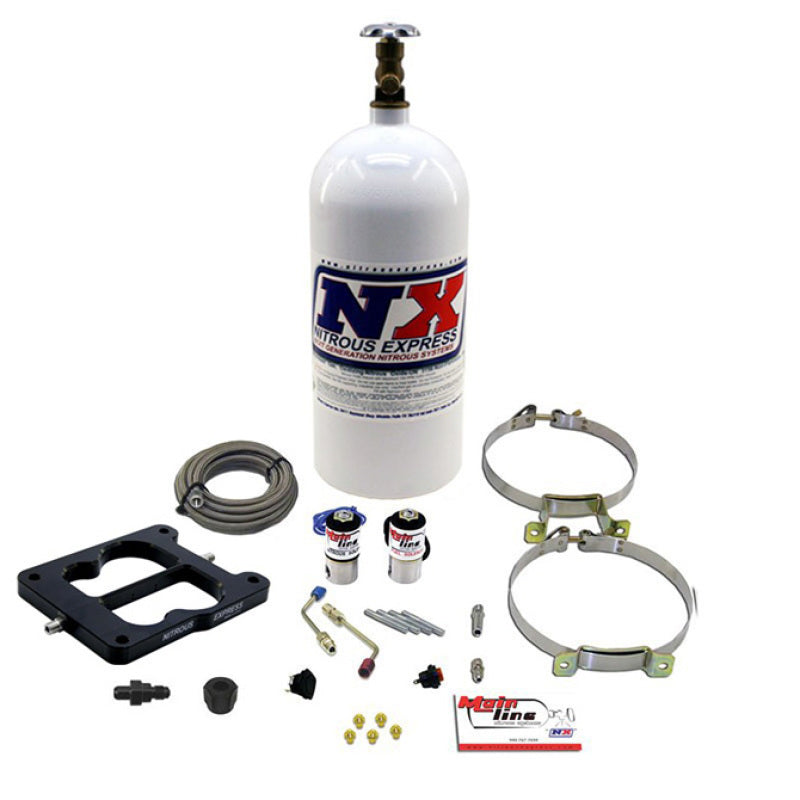 Nitrous Express Mainline Q-Jet Carb Nitrous Kit w/10lb Bottle-thumbmail-2