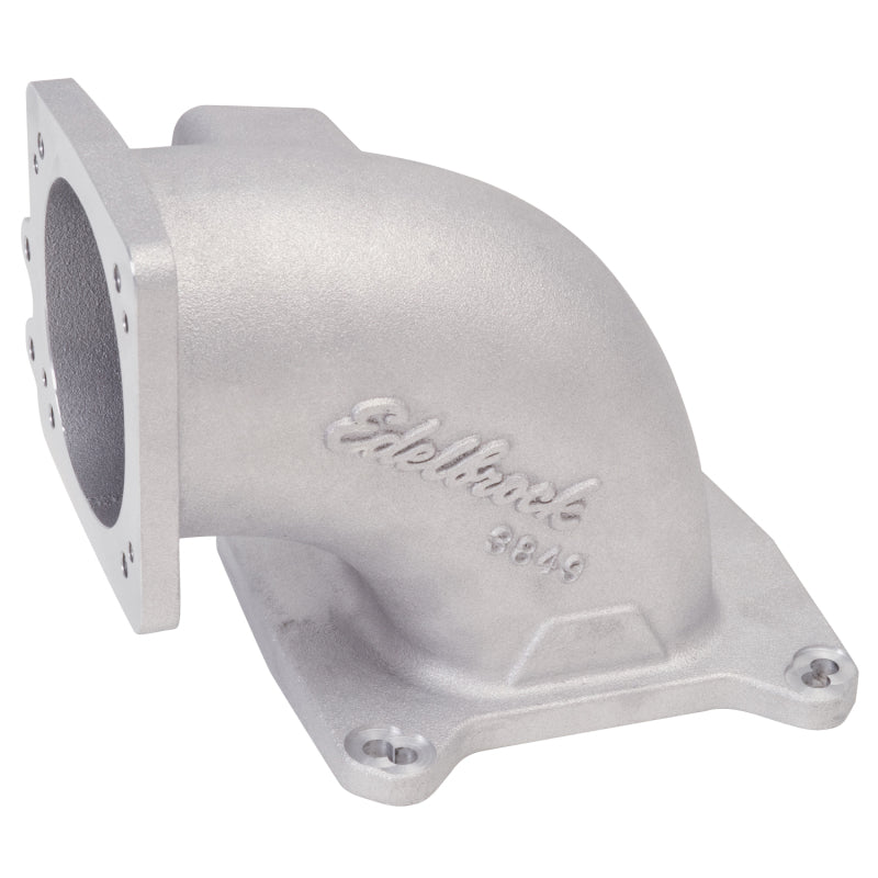 Edelbrock High Flow Intake Elbow 95mm Throttle Body to Square-Bore Flange As-Cast Finish-thumbmail-3