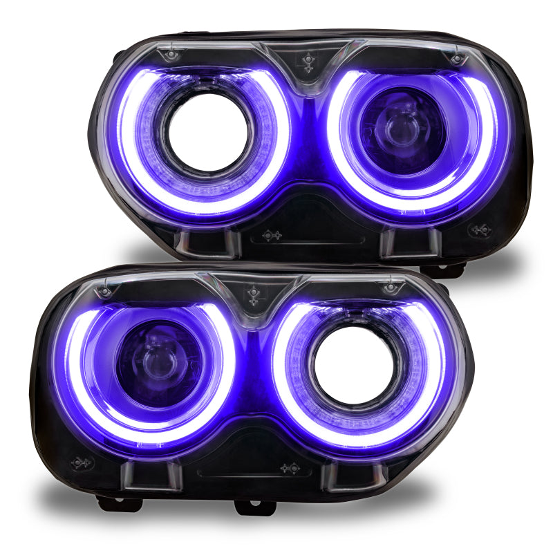 Oracle 15-21 Dodge Challenger RGB+W Headlight DRL Upgrade Kit - ColorSHIFT 2-thumbmail-17