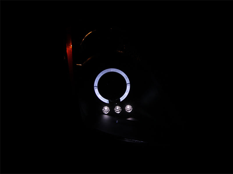 ANZO 2003-2005 Nissan 350Z Projector Headlights w/ Halo Black-thumbmail-7