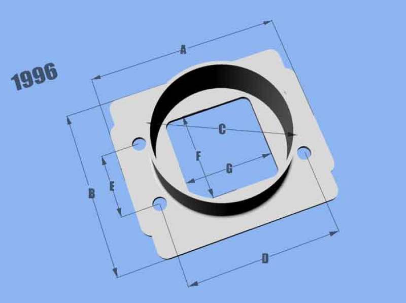 Vibrant MAF SenAdapter Plate Toyota w/ Bosch MAF Sensuse w/ 3in ID filteronly-thumbmail-2