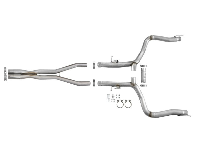 aFe MACH Force-Xp 3in 304 SS Cat-Back Exhaust 15-20 Dodge Charger Hellcat V8-6.2L/6.4L w/o Muffler-thumbmail-3