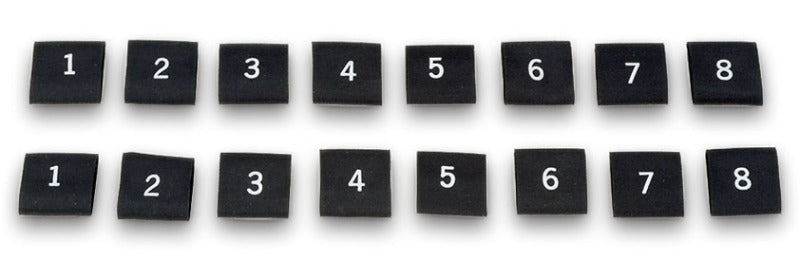 Moroso Spark Plug Shrink Sleeves - Numbered From 1-8 - Set of 2-thumbmail-1