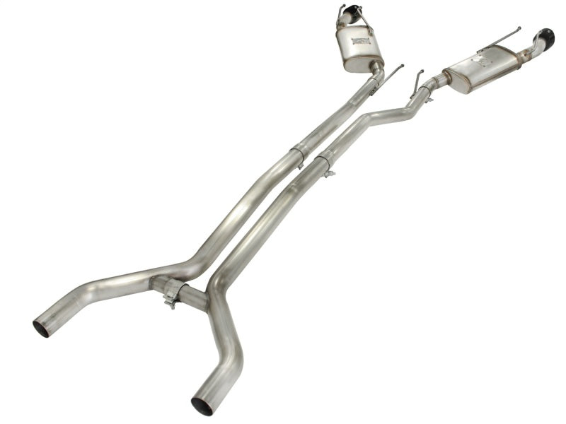 aFe MACHForce XP Exhaust 2.5in Stainless Steel CB/10-13 Chevy Camaro V6-3.6L (td) (gloss blk tip)-thumbmail-9