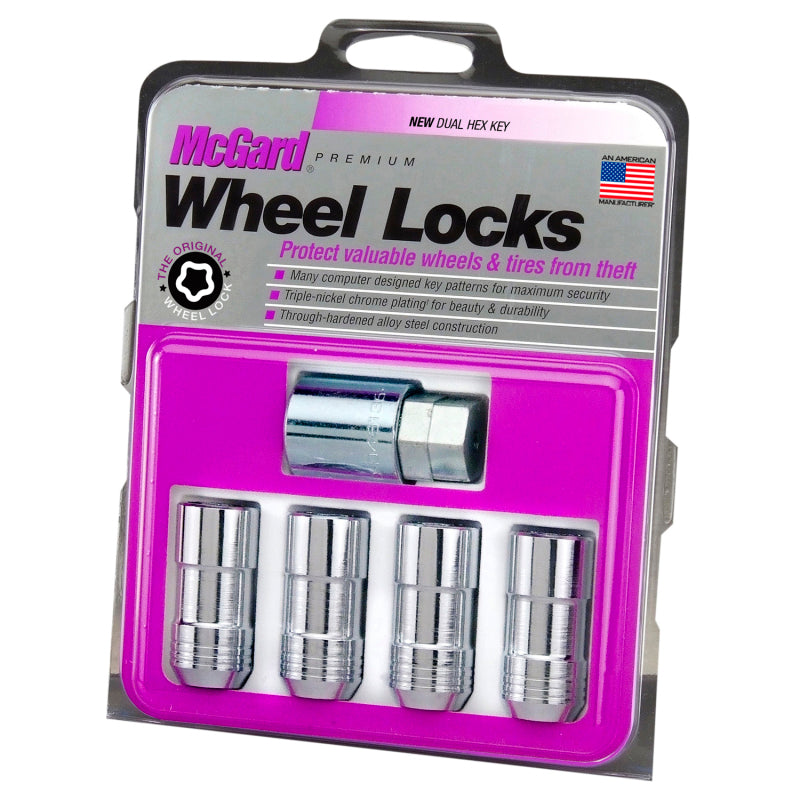 McGard Wheel Lock Nut Set - 4pk. (Cone Seat) M14X1.5 / 21mm & 22mm Dual Hex / 1.965in. L - Chrome-thumbmail-7