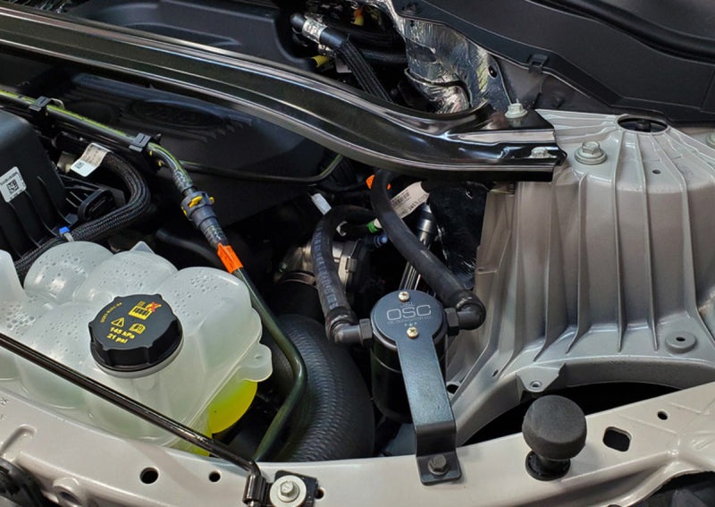 J&L 2020-2022 Ford Explorer 2.3L EcoBoost Driver Side Oil Separator 3.0 - Black Anodized-thumbmail-2