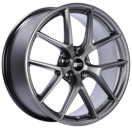 BBS CI-R 19x8 5x108 ET45 Platinum Silver Polished Rim Protector Wheel -70mm PFS/Clip Required