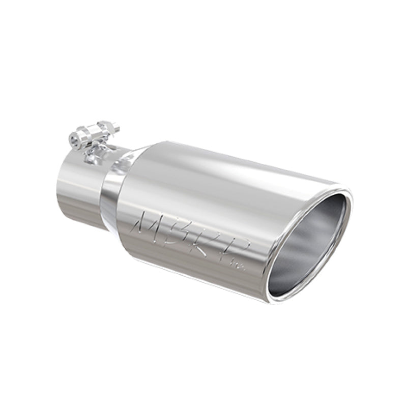 MBRP Universal Tip 4in OD 3in Inlet 10in Length Angled Rolled End T304-thumbmail-3