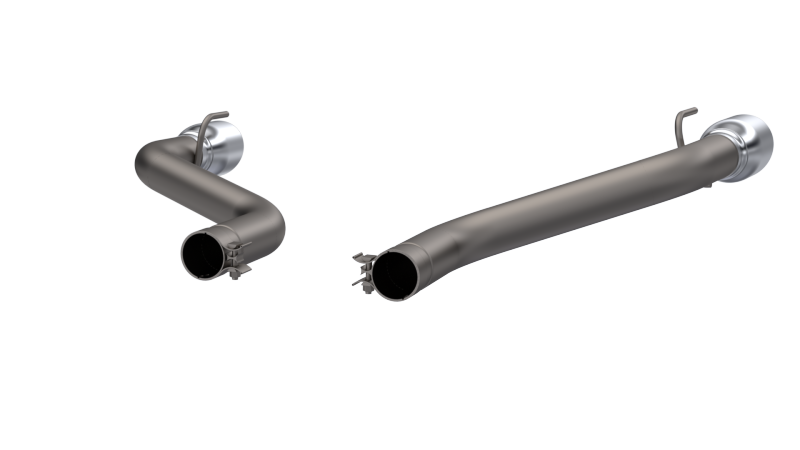 QTP 16-18 Chevrolet Camaro SS 6.2L 304SS Eliminator Muffler Delete Axle Back Exhaust w/4.5in Tips-thumbmail-3