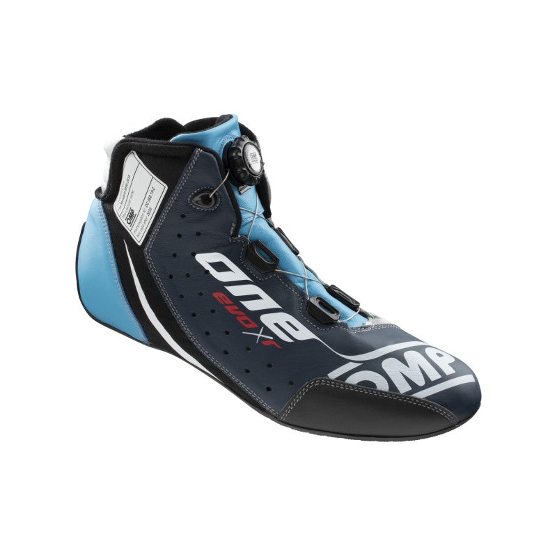 OMP One Evo X R Shoes Blue/Silver/Cyan - Size 47 (Fia 8856-2018)-thumbmail-1
