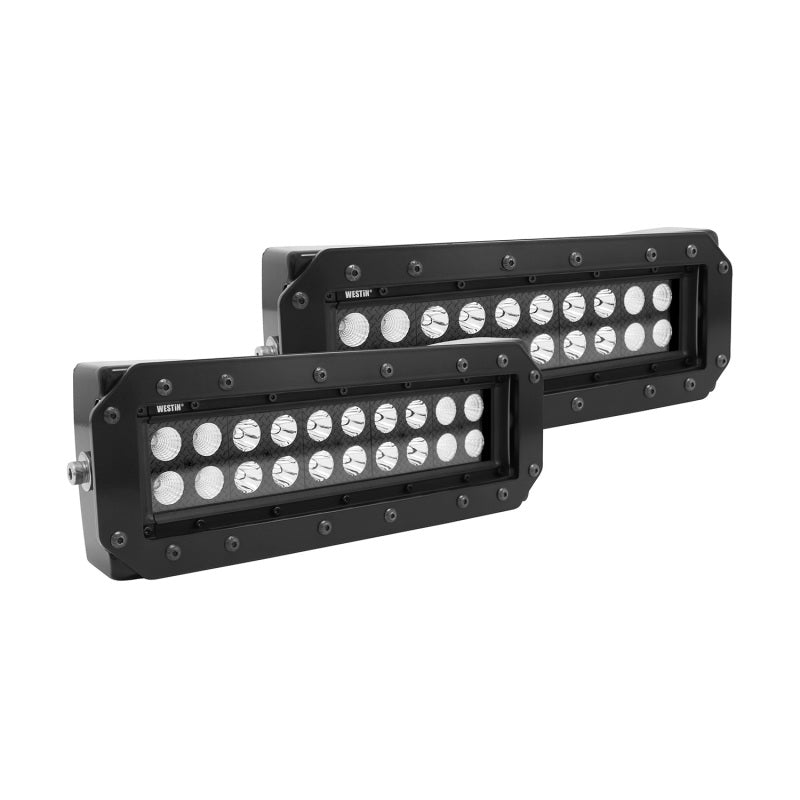 Westin HDX Flush Mount B-FORCE LED Light Kit (Set of 2) w/wiring harness - Black-thumbmail-2