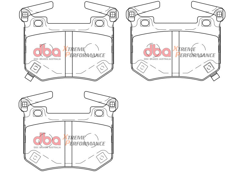 DBA 2018+ Kia Stinger V6 Twin Turbo XP Performance Rear Brake Pads-thumbmail-3