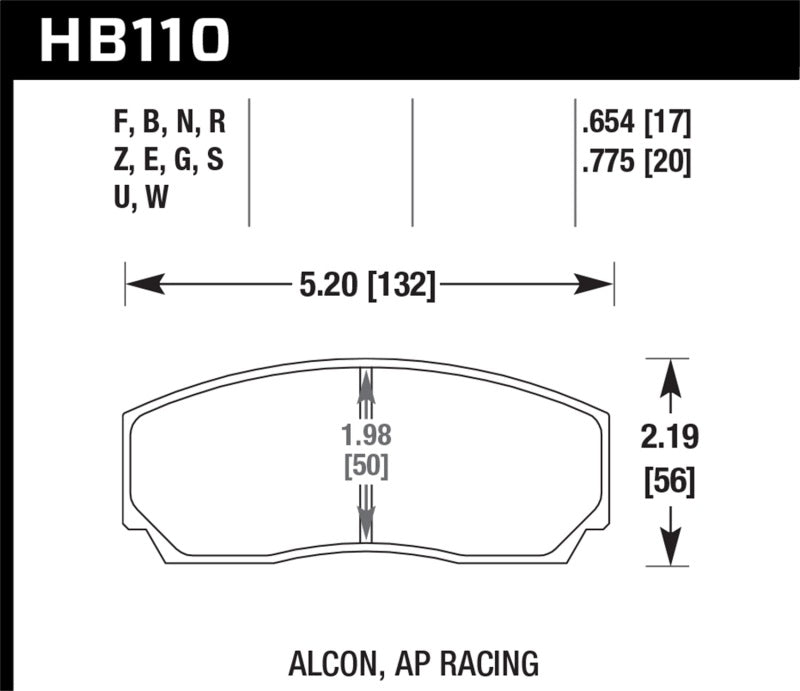 Hawk AP CP3307 / CP5040-5S4 / CP5200 AP Racing DTC-30 Race Brake Pads-thumbmail-7