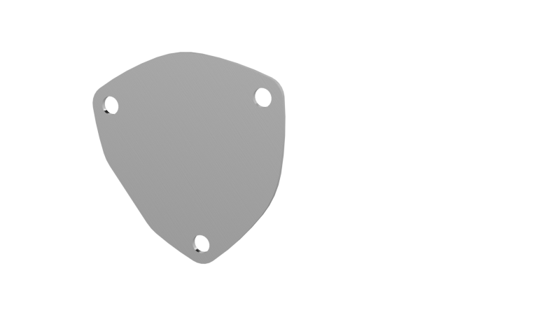 QTP 3.5in Bolt-On QTEC 3 Bolt Cover Plate-thumbmail-1