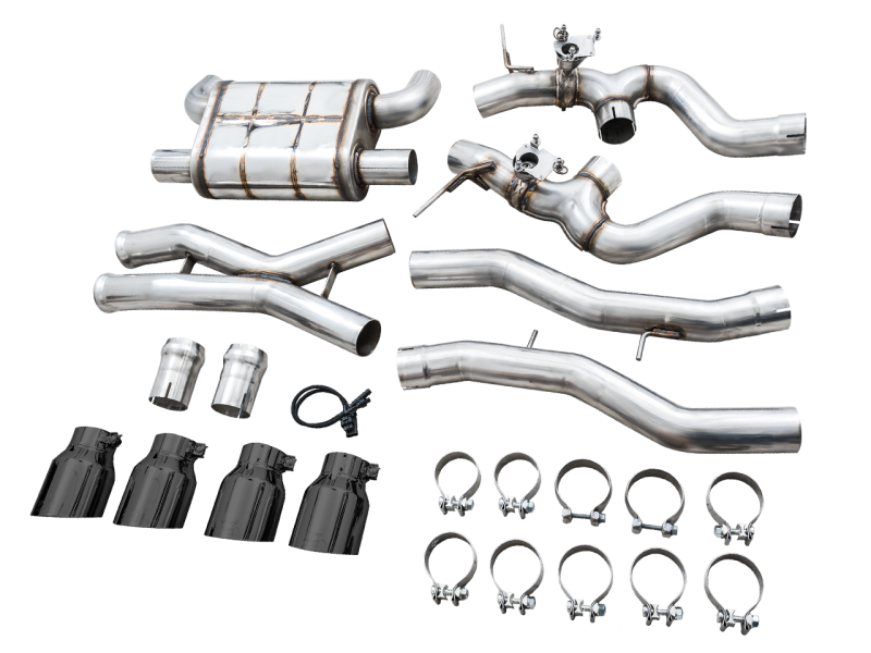 AWE SwitchPath Catback Exhaust for BMW G8X M3/M4 - Diamond Black Tips-thumbmail-11