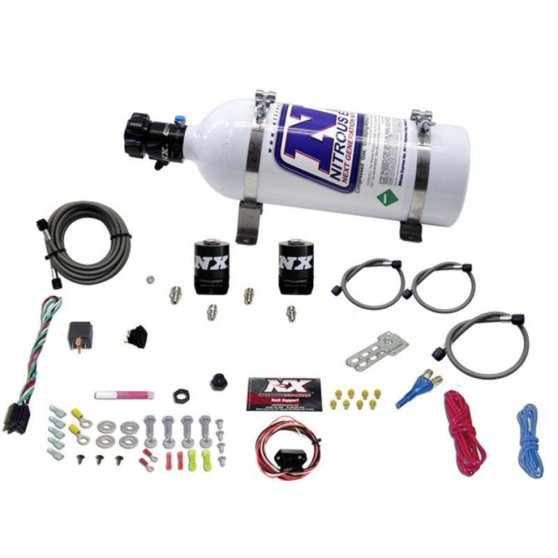 Nitrous Express Universal Fly By Wire Single Nozzle Nitrous Kit w/5lb Bottle (Incl TPS Switch)-thumbmail-2