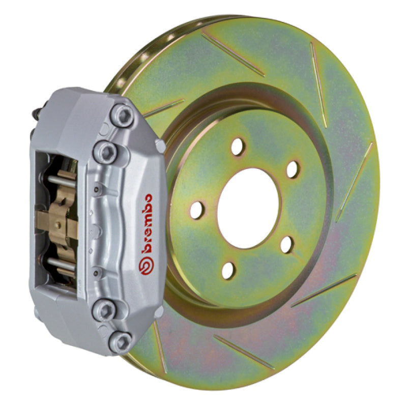Brembo 15-21 Golf (Mk7) Front GT BBK 4 Piston Cast 2pc 330x28 1pc Rotor Slotted Type-1-Silver-thumbmail-1