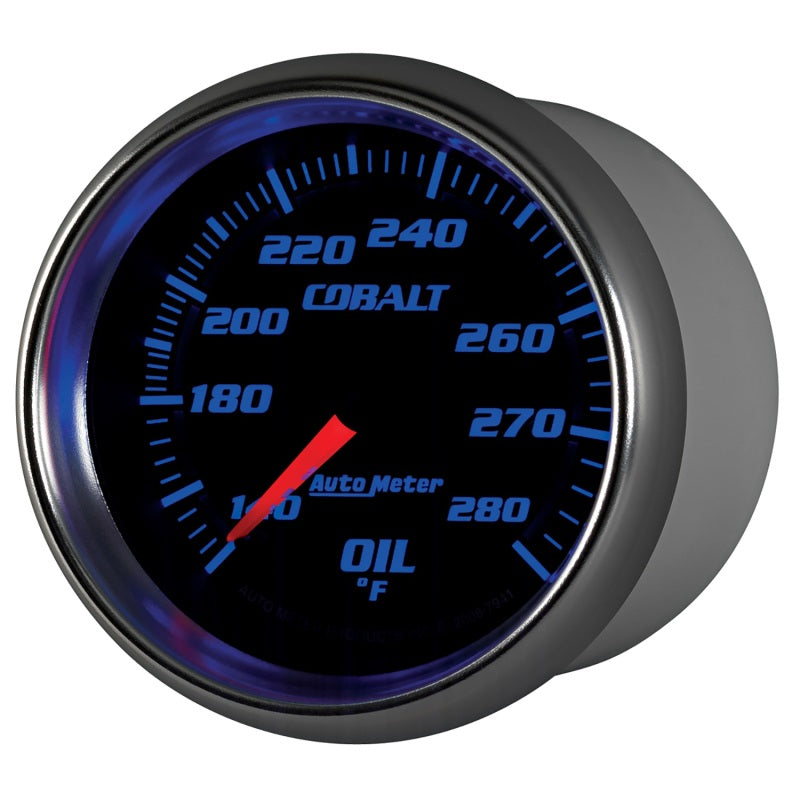 Autometer Cobalt 66.7mm 140-280 Degree F Mechanical Oil Temperature Gauge-thumbmail-6