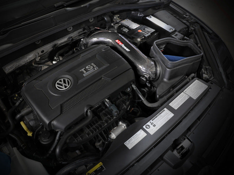aFe 15-19 VW Golf R (MKVII) L4-2.0L (t) Track Series Carbon Fiber Intake System w/ Pro 5R Filter-thumbmail-2