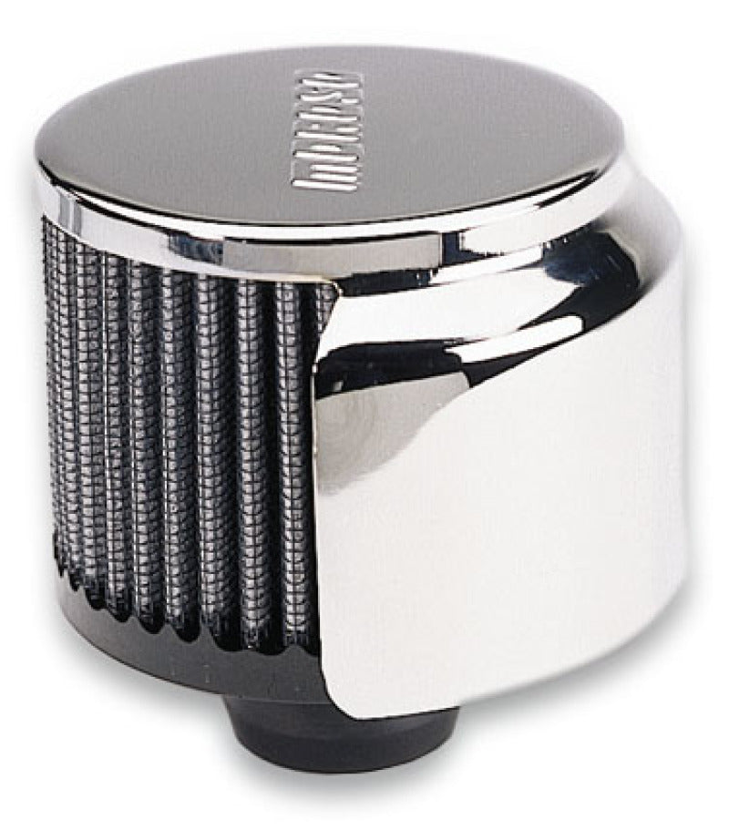 Moroso Filtered Valve Cover Breather - Push-In - Half Hood - 1.22in ID-thumbmail-1