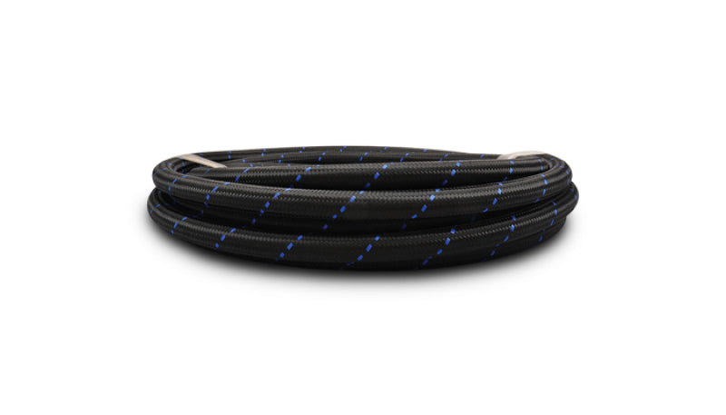 Vibrant -12 AN Two-Tone Black/Blue Nylon Braided Flex Hose (10 foot roll)-thumbmail-4