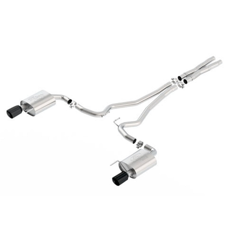 Ford Racing 2015 Mustang 5.0L Touring Cat-Back Exhaust System Chrome (No Drop Ship)-thumbmail-2
