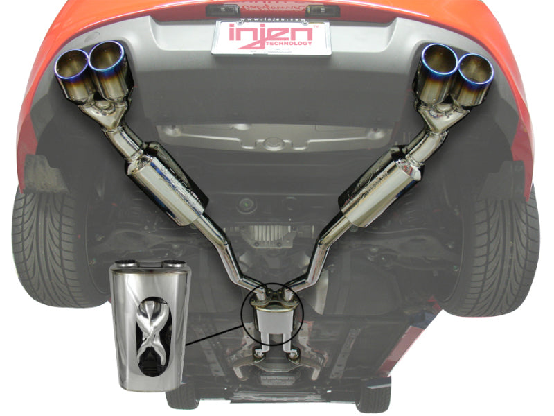 Injen 10-15 Hyundai Genesis Coupe 3.8L V6 SS CB Exhaust w/ Quad Titanium Tips-thumbmail-4