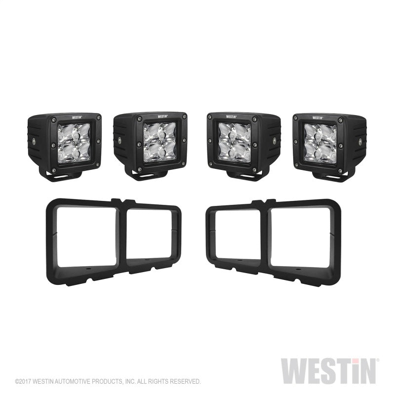 Westin Universal Light Kit for Outlaw Front Bumpers - Textured Black-thumbmail-2