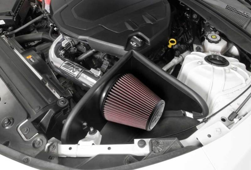 K&N 16-17 Chevy Camaro 3.6L Silver Typhoon Short Ram Intake-thumbmail-6