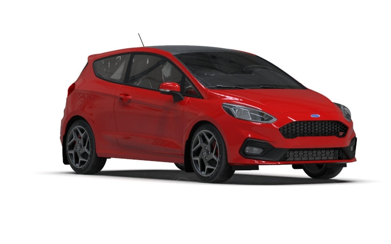 Rally Armor 18-22 Ford Fiesta ST MK8 Black UR Mud Flap w/ White Logo-thumbmail-5