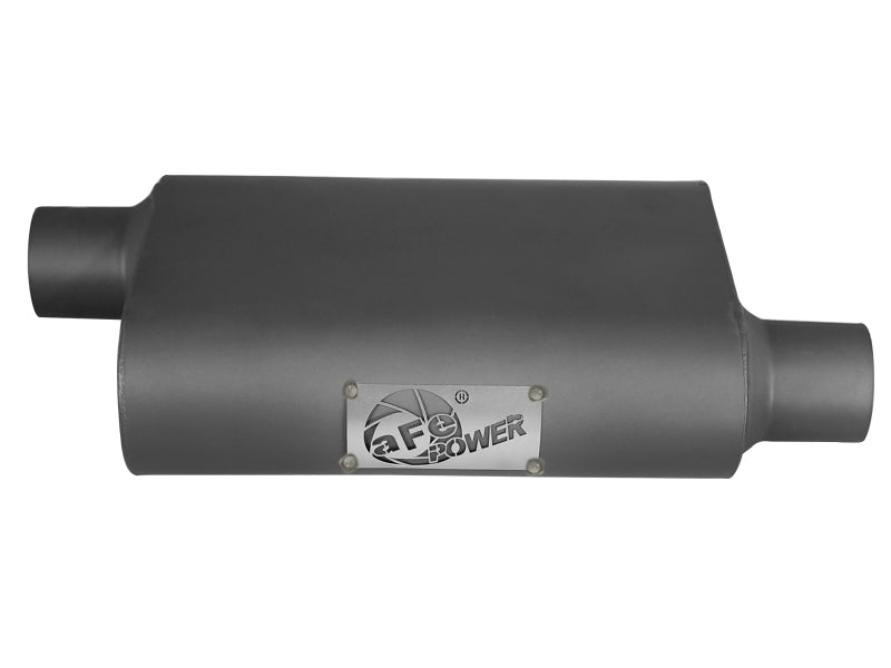 aFe Scorpion Replacement Alum Steel Muffler 2-1/2in In/Out Baffled Offset/Offset 13inL x10inW x4inH-thumbmail-6