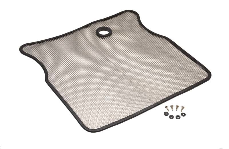 Kentrol 55-86 Jeep CJ Bug Shield - Polished Silver-thumbmail-1