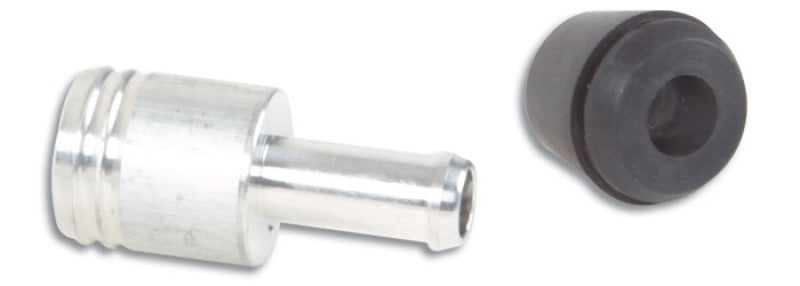 Vibrant 19mm (3/4in) O.D. Aluminum Vacuum Hose Fitting (includes Rubber Grommet)-thumbmail-2
