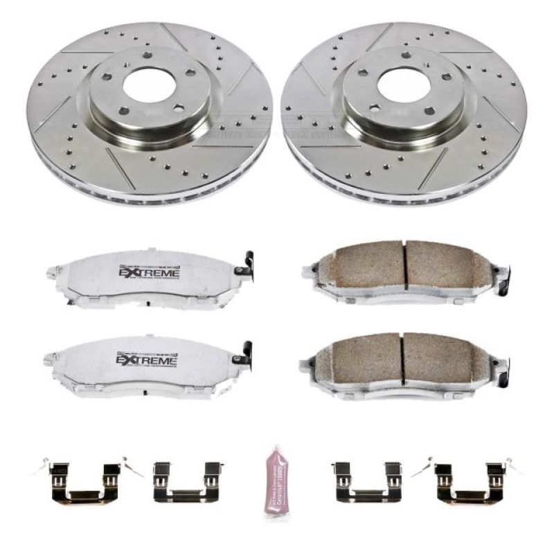 Power Stop 08-12 Infiniti EX35 Front Z26 Street Warrior Brake Kit-thumbmail-1