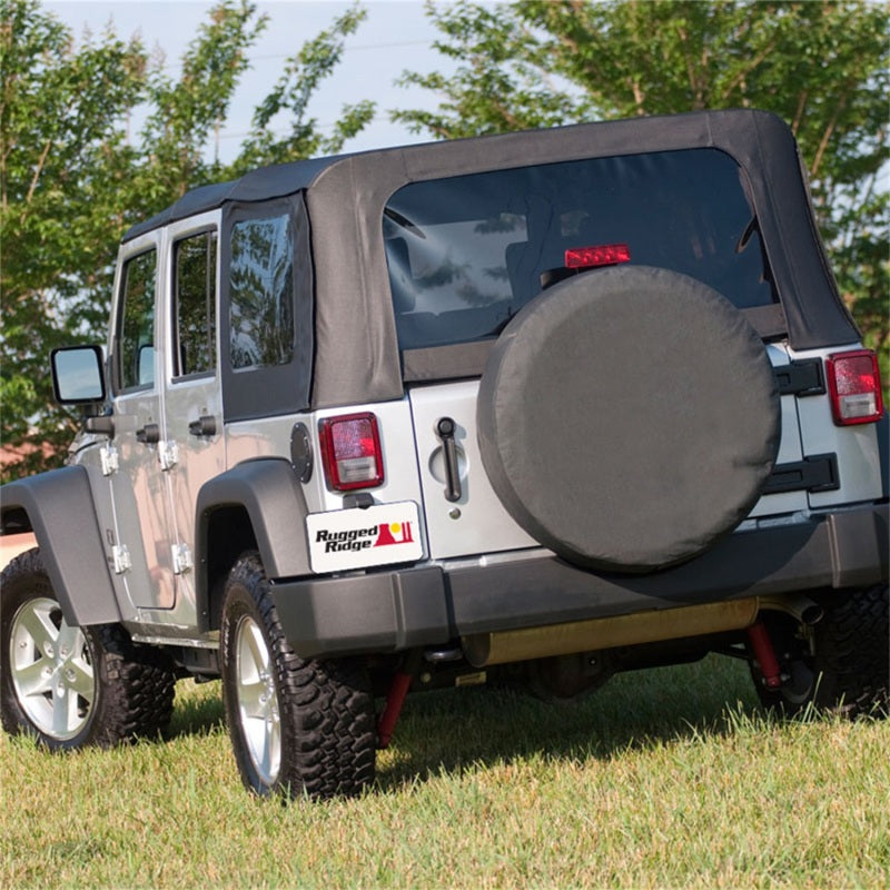 Rugged Ridge 35-36 Inch Tire Cover Black Diamond-thumbmail-3