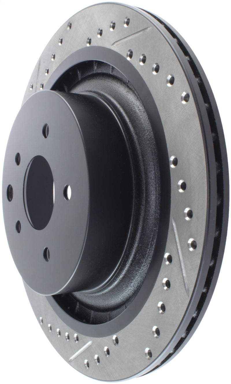 StopTech Infiniti G37 / Nissan 370Z SportStop Slotted & Drilled Rear Right Rotor-thumbmail-13